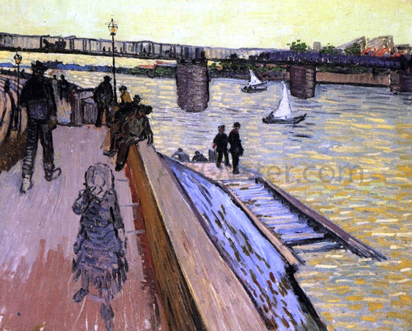  Vincent Van Gogh The Bridge at Trinquetaille - Canvas Art Print