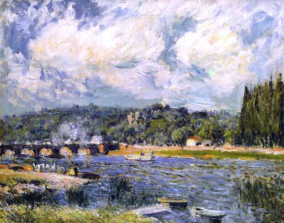  Alfred Sisley The Bridge of Sevres - Canvas Art Print