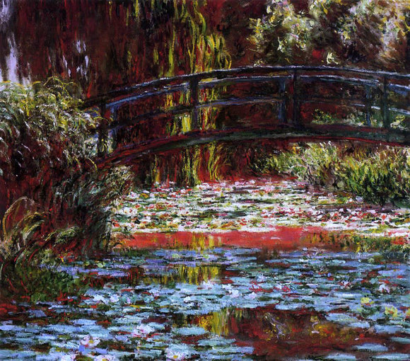  Claude Oscar Monet A Bridge over the Water-Lily Pond - Canvas Art Print