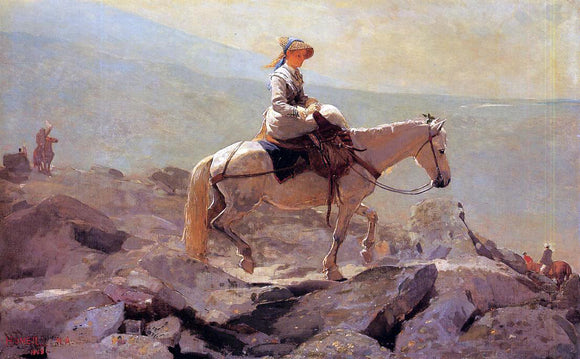  Winslow Homer The Bridle Path, White Mountains - Canvas Art Print