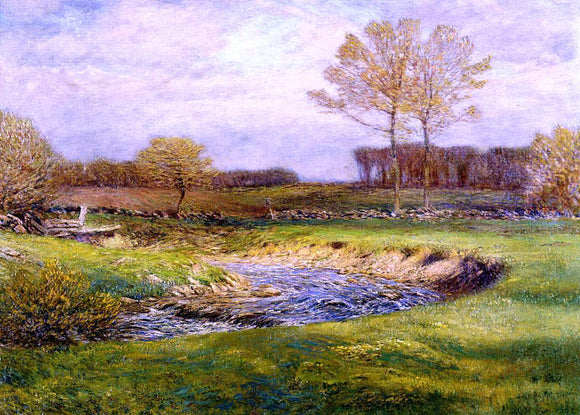  Dwight W Tryon The Brook in May - Canvas Art Print