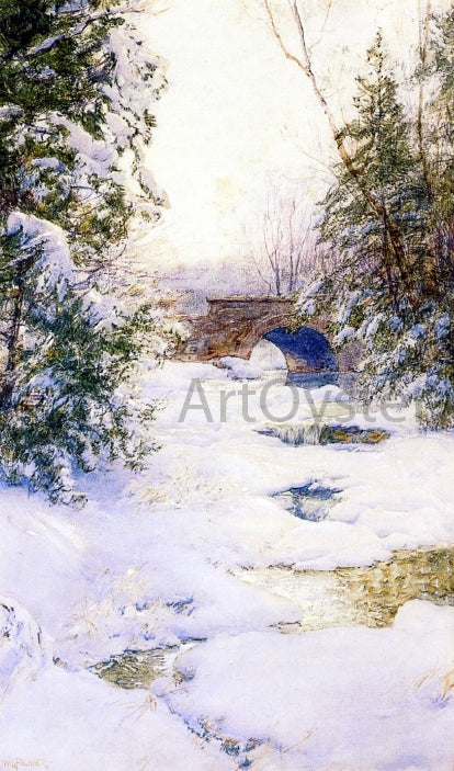  Walter Launt Palmer The Brook in Winter - Canvas Art Print