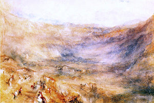  Joseph William Turner The Brunig Pass, from Meringen - Canvas Art Print