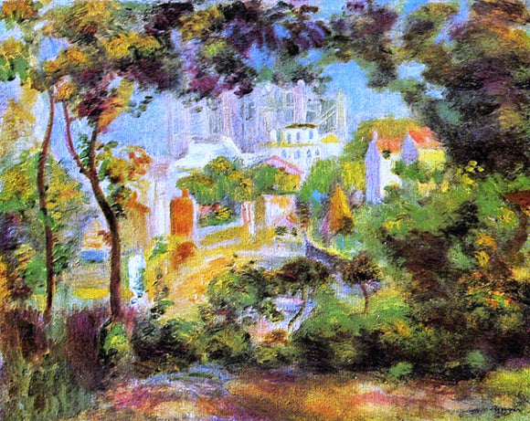  Pierre Auguste Renoir The Building of Sacred Heart - Canvas Art Print