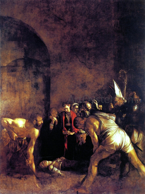  Caravaggio The Burial of St. Lucy - Canvas Art Print