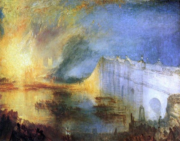  Joseph William Turner The Burning of the House of Lords and Commons, 16th October, 1834 - Canvas Art Print