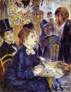  Pierre Auguste Renoir The Cafe - Canvas Art Print