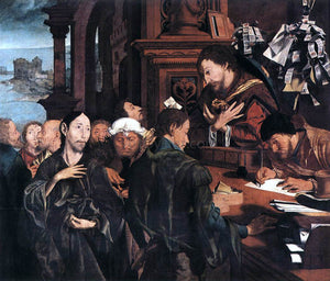  Marinus Van Reymerswaele The Calling of Matthew - Canvas Art Print