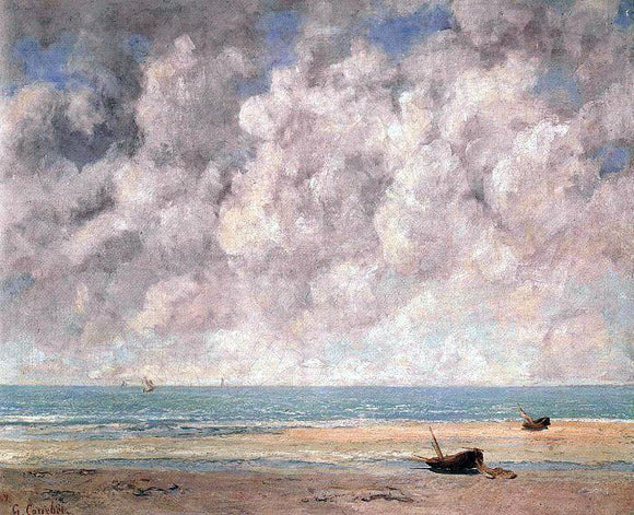  Gustave Courbet The Calm Sea - Canvas Art Print