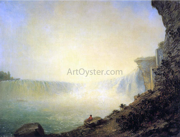  Rembrandt Peale The Canadian Side of Niagara Falls, Platform Rock - Canvas Art Print