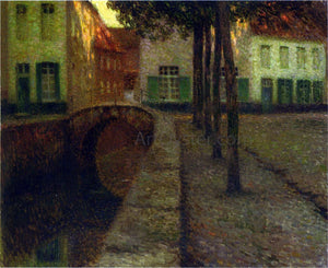  Henri Le Sidaner The Canal - Canvas Art Print