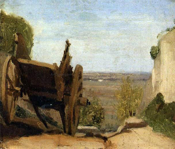  Jean-Baptiste-Camille Corot The Cart - Canvas Art Print