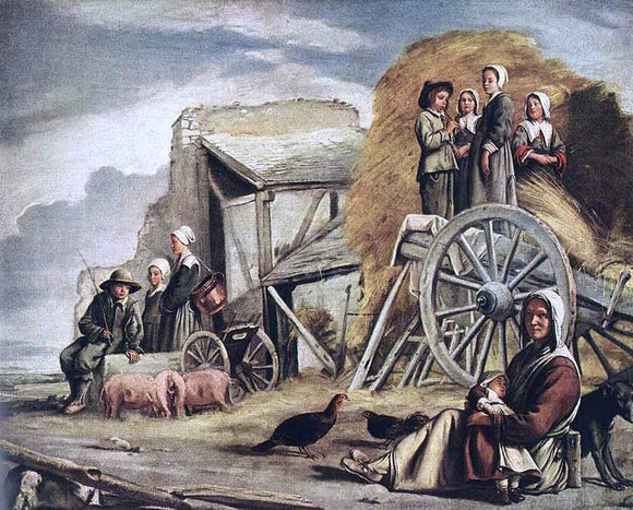  Louis Le Nain The Cart or Return from Haymaking - Canvas Art Print