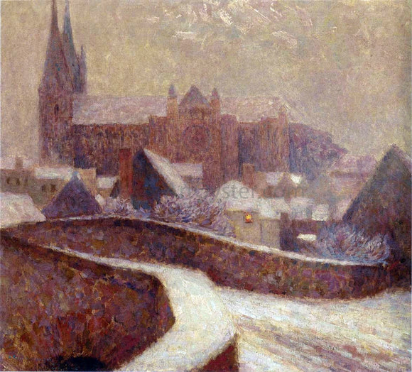  Henri Le Sidaner The Cathedral at Chartres - Canvas Art Print