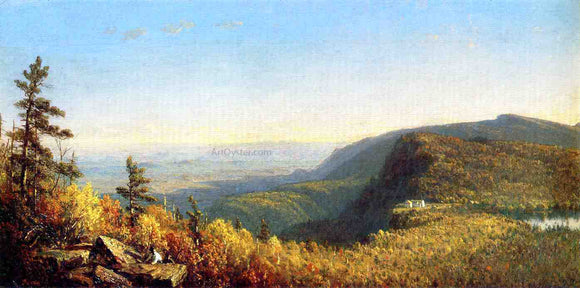 Sanford Robinson Gifford The Catskill Mountain House - Canvas Art Print