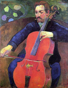 Paul Gauguin The Cellist (also known as Portrait of Fritz Scheklud) - Canvas Art Print