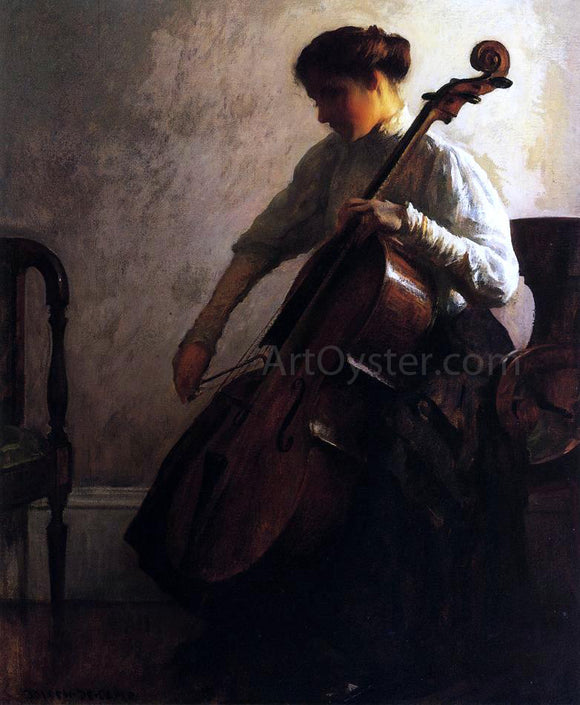  Joseph DeCamp The Cellist - Canvas Art Print