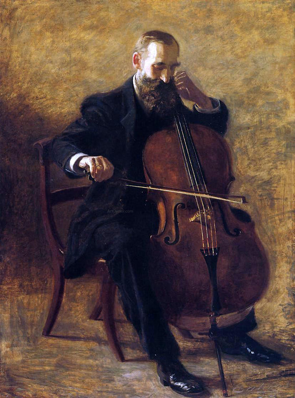  Thomas Eakins The Cello Player - Canvas Art Print