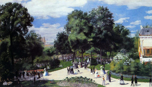  Pierre Auguste Renoir The Champs-Elysees during the Paris Fair of 1867 - Canvas Art Print