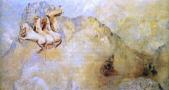  Odilon Redon The Chariot of Apollo - Canvas Art Print