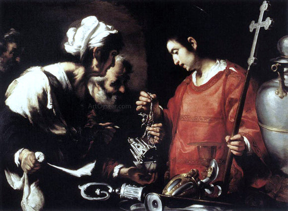  Bernardo Strozzi The Charity of St Lawrence - Canvas Art Print