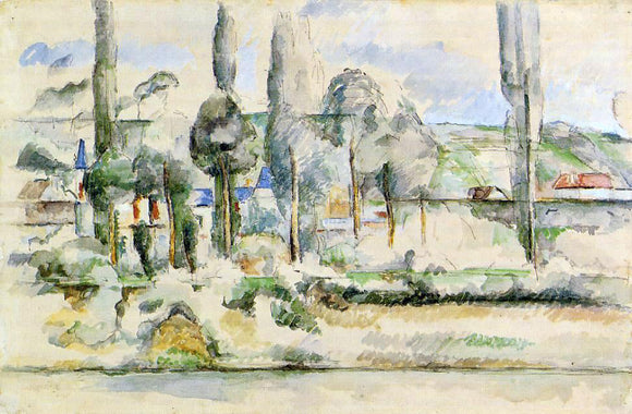  Paul Cezanne The Chateau de Medan - Canvas Art Print