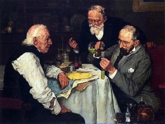  Louis C Moeller The Chemists - Canvas Art Print