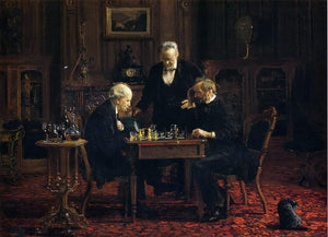  Thomas Eakins The Chess Player - Canvas Art Print