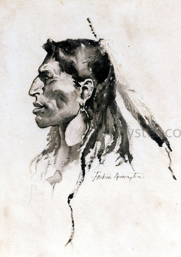  Frederic Remington The Cheyenne Type - Canvas Art Print