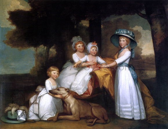  Gilbert Stuart The Children of the Second Duke of Northumberland - Canvas Art Print