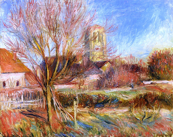  Pierre Auguste Renoir The Church at Essoyes - Canvas Art Print