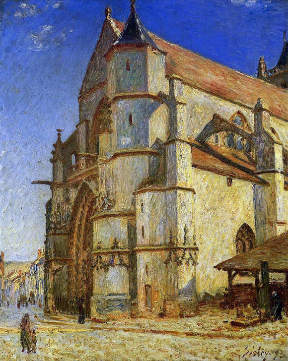  Alfred Sisley The Church at Moret in Morning Sun - Canvas Art Print