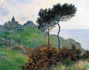  Claude Oscar Monet The Church at Varengaville, Grey Weather - Canvas Art Print