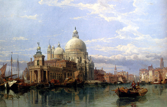  George Clarkson Stanfield Church of Santa Maria Della Salute, Venice - Canvas Art Print