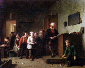  Theodore Bernardde Heuvel The Classroom - Canvas Art Print