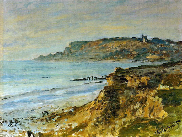  Claude Oscar Monet The Cliff at Sainte-Adresse - Canvas Art Print