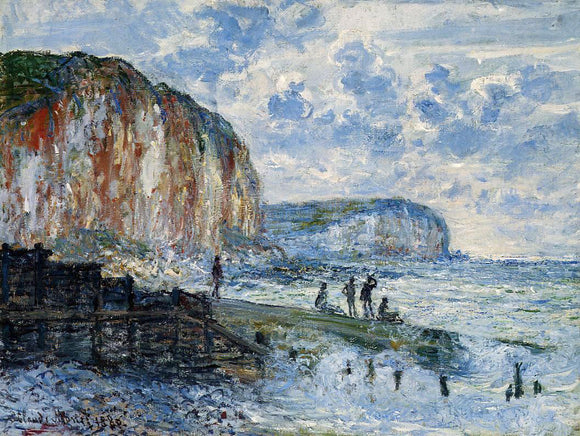  Claude Oscar Monet The Cliffs of Les Petites-Dalles - Canvas Art Print