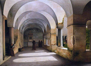  Christoffer Wilhelm Eckersberg The Cloisters, San Lorenzo Fuori le Mura - Canvas Art Print