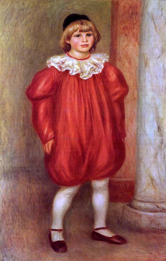  Pierre Auguste Renoir The Clown (also known as Claude Ranoir in Clown Costume) - Canvas Art Print