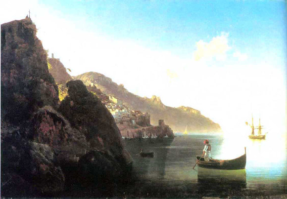  Ivan Constantinovich Aivazovsky The Coast at Amalfi - Canvas Art Print