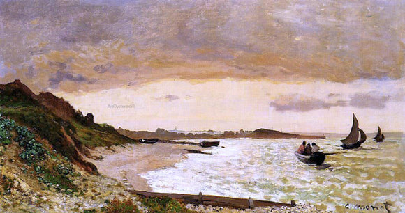 Claude Oscar Monet The Coast at Sainte-Adresse - Canvas Art Print