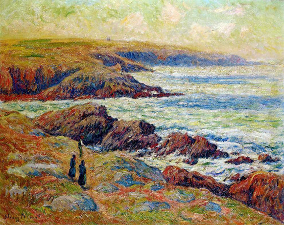  Henri Moret The Coast near Douarnenez - Canvas Art Print