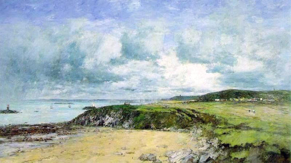  Eugene-Louis Boudin The Coast of Portrieux - Canvas Art Print