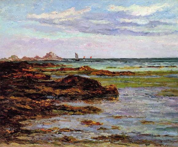  Maxime Maufra The Coastline in Brittany - Canvas Art Print
