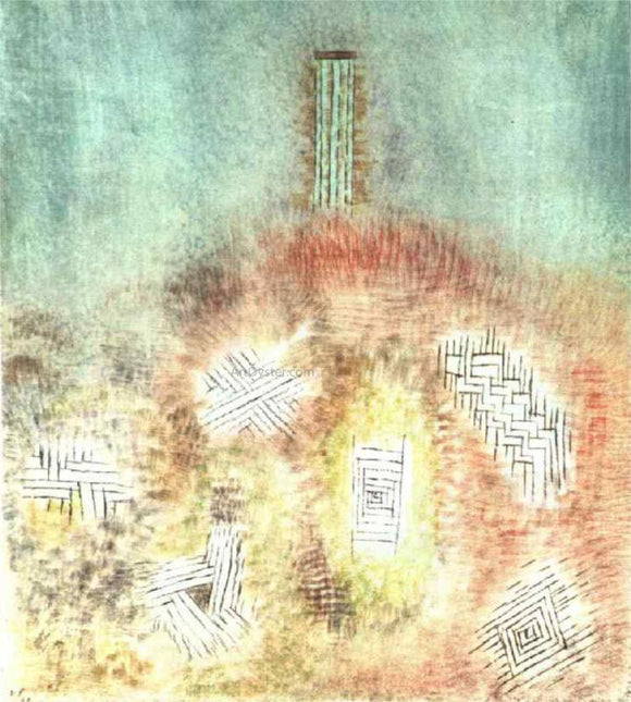  Paul Klee The Column - Canvas Art Print