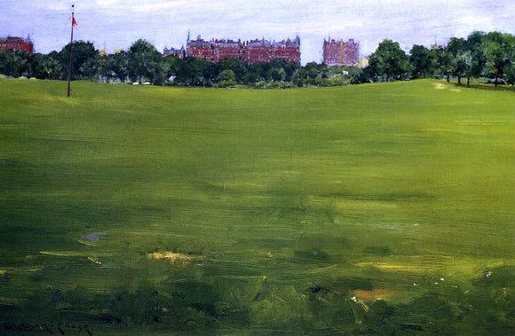  William Merritt Chase The Common, Central Park - Canvas Art Print