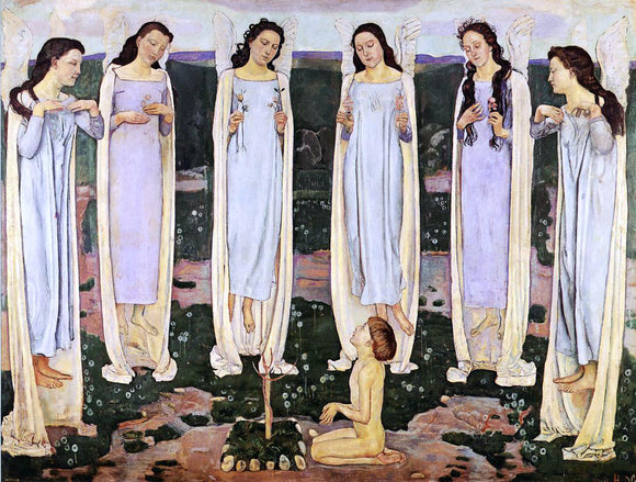  Ferdinand Hodler The Consecrated One - Canvas Art Print