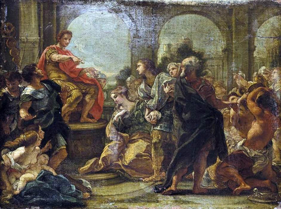 Baciccio The Continence of Scipio - Canvas Art Print