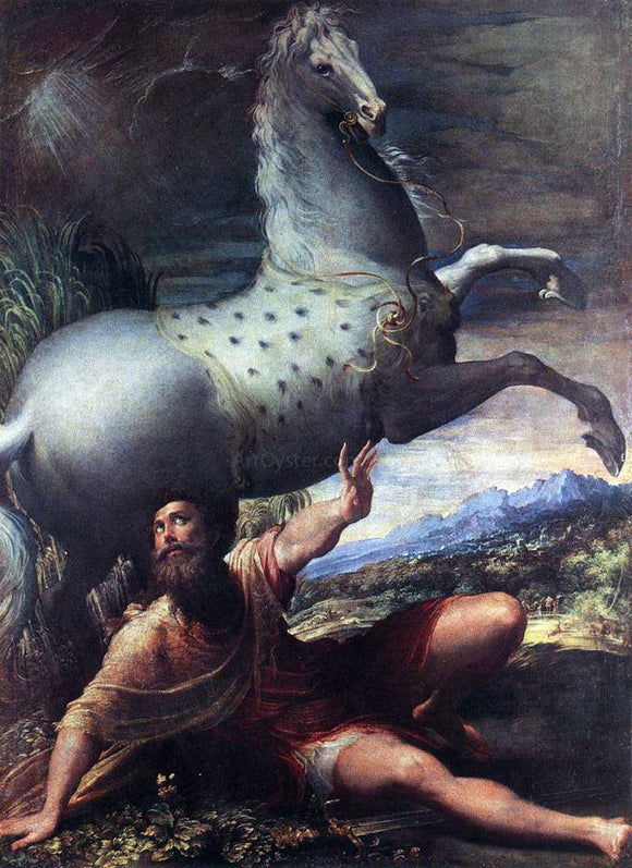  Parmigianino The Conversion of St Paul - Canvas Art Print