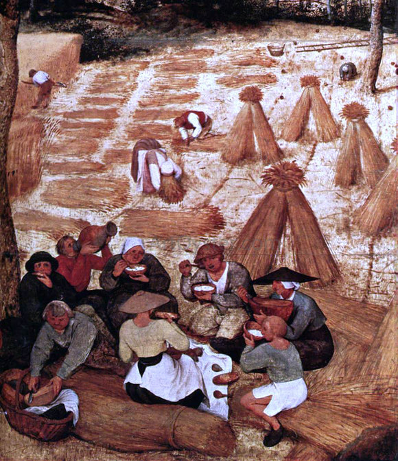  The Elder Pieter Bruegel The Corn Harvest (detail) - Canvas Art Print